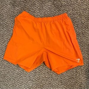 Men’s XL Gymshark Athletic Shorts Neon Orange